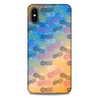 Frutix Ananas 01 Apple iPhone XS Max Kılıf Desenli Silikon