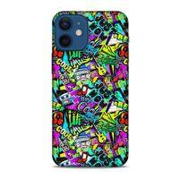 Graffitix (9) Desenli Silikon Kapak Apple iPhone 12 Mini Kılıf