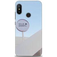 Xiaomi Mi A2 Lite Kılıf HD Baskılı Kılıf - Hello GoodBye + Tam Ekran Koruyucu
