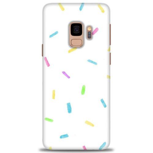 Samsung Galaxy S9 Kılıf HD Baskılı Kılıf - Konfeti + Tam Ekran Koruyucu