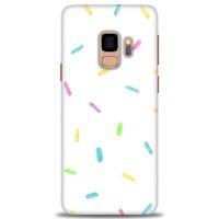 Samsung Galaxy S9 Kılıf HD Baskılı Kılıf - Konfeti + Tam Ekran Koruyucu