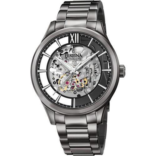 Festina F20632/1 Otomatik Çelik Gri İskelet Kadran 43 mm Erkek Kol Saati
