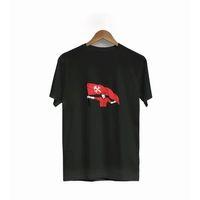 1 Mayıs Emek Ve Dayanışma Bayraklı Emekçi Baskılı Bisiklet Yaka T-shirt - Siyah