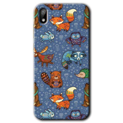 Huawei Y5 2019 Kılıf HD Desen Baskılı Arka Kapak - Animals Funny