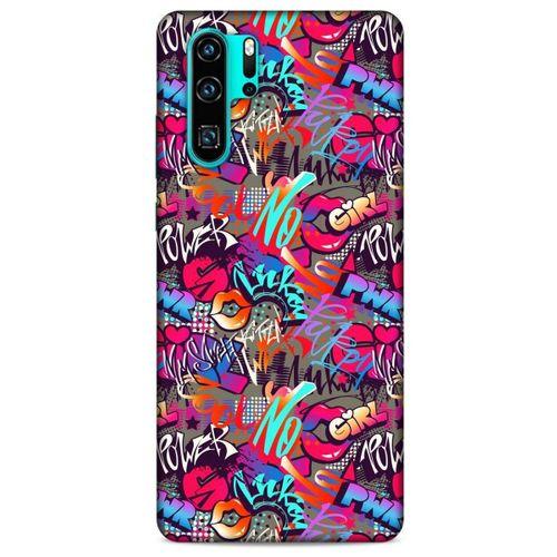 Graffitix (8) Desenli Silikon Kapak Huawei P30 Pro Kılıf
