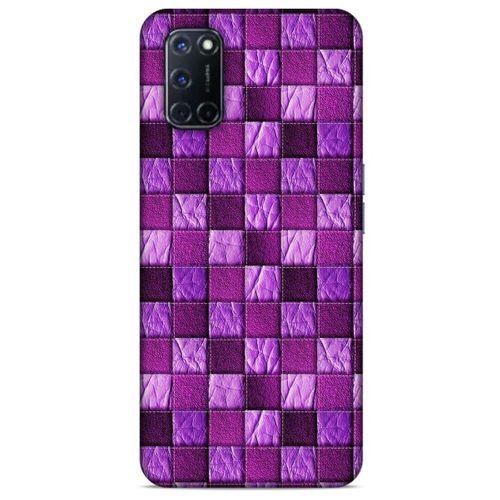 Oppo A72 Kılıf Patchwork (5) Koruma Kabı Fuşya