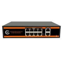 Novacom ND1P802ALF-8*10/100M BIT Ports 2*10/100M Uplink Port Watchdog Poe Switch