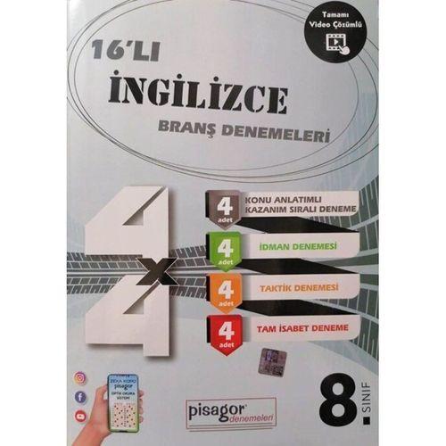 8. Sınıf İngilizce 16 lı Branş Denemeleri Zeka Küpü Yayınları