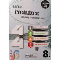 8. Sınıf İngilizce 16 lı Branş Denemeleri Zeka Küpü Yayınları