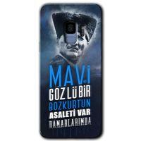 Samsung Galaxy S9 HD Baskılı Kılıf + 9D Tam Ekran Koruyucu - Bozkurt Atatürk