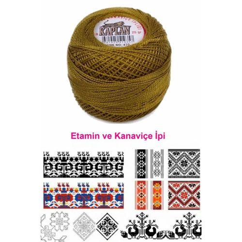 Kaplan Etamin Ve Kanaviçe İpi 8 No Kod/Renk: 470 - Royaleks