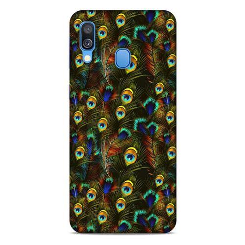 Samsung Galaxy A40 Kılıf Desenli Özel Seri Tüyler (11) Tam Koruma