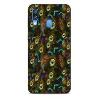 Samsung Galaxy A40 Kılıf Desenli Özel Seri Tüyler (11) Tam Koruma