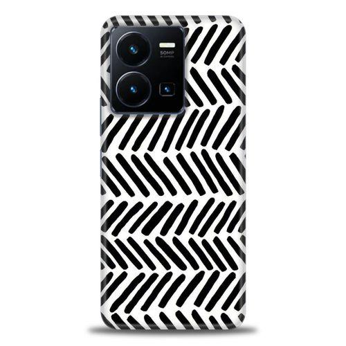 Xiaomi Redmi Note 12 Pro 5G Kılıf HD Baskılı Kılıf - Siyah Çubuklar + Tam Ekran Koruyucu