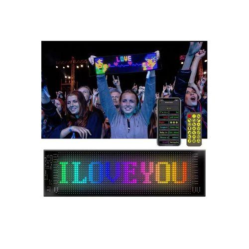 Led Ekran Matrix Panel Cama Yapışan En Büyük Boy 16x96 Led Sayısı Araba Yazısı 12cm-59.5cm