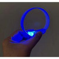 3 Modlu Pilli Led Işıklı Esnek Parti Bilekliği Mavi