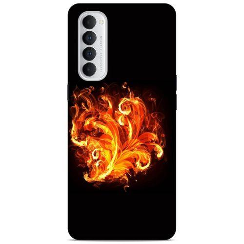 Lopard Oppo Reno 4 Pro Uyumlu Kılıf FireX (22) Tam Koruma Kılıfı Ateş Buket