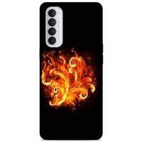 Lopard Oppo Reno 4 Pro Uyumlu Kılıf FireX (22) Tam Koruma Kılıfı Ateş Buket