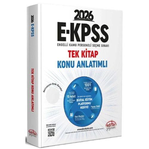 2026 EKPSS Tek Kitap Konu Anlatımlı Editör Yayınları