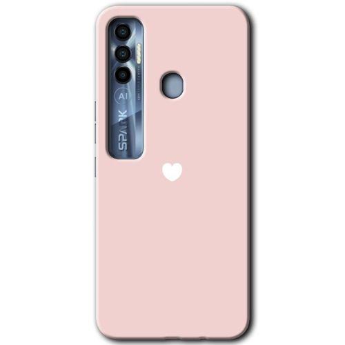 Tecno Spark 7 Pro Kılıf HD Desen Baskılı Arka Kapak - Sade Kalp