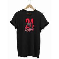24 Kasım Öğretmenler Günü Öğretmen Hediyesi Baskılı Oversize T-shirt - Siyah