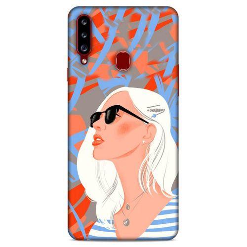 Lopard Samsung Galaxy A20s Uyumlu Kılıf Sürreal Yüzler ♀ (13) Silikon Kap Baskılı