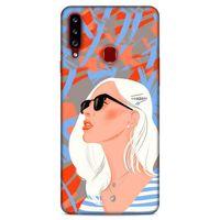 Lopard Samsung Galaxy A20s Uyumlu Kılıf Sürreal Yüzler ♀ (13) Silikon Kap Baskılı