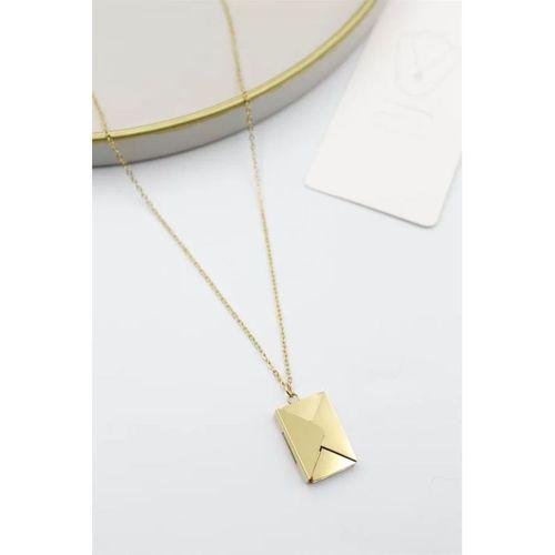 Mektup Kolye - Altın