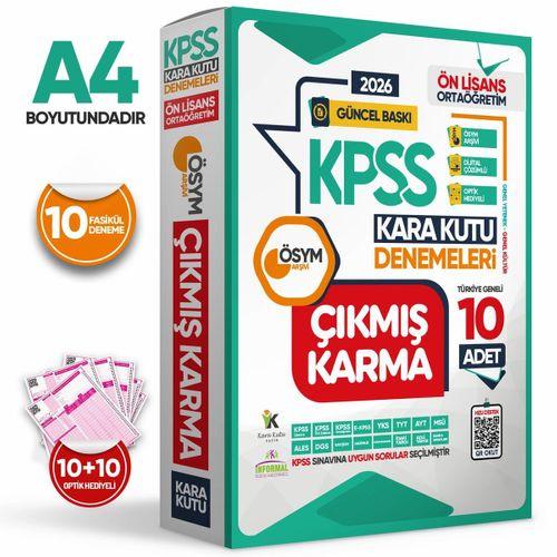 2026 KPSS Ön Lisans Genel Kültür Genel Yetenek ÖSYM Çıkmış Karma Karakutu 10lu Deneme D Çözümlü