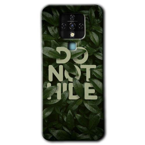 Tecno Camon 16 Kılıf HD Desen Baskılı Arka Kapak - Do Not Hide