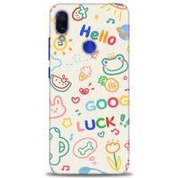 Xiaomi Redmi Note 7 Kılıf HD Baskılı Kılıf - Goog Luck + Tam Ekran Koruyucu