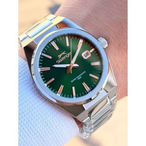 Slazenger Çelik Kordon İç Fonksiyonları Aktif 10 Atm+Bileklik Hediyeli Erkek Kol Saati VS.BLKT.0801