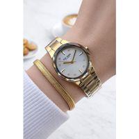 Tom Jones Çelik Kordon 2 Yıl Garantili 3 Atm Suya Dayanıklı Kadın Kol Saati+Bileklik BTJ.10063.2