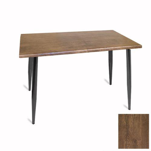 Dockers Manolya Mutfak Masası 80x120 ESB (Werzalit, Wermodin ve Allzalit Tabla) - Rustik Dark