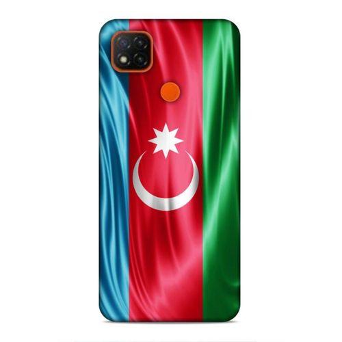 Xiaomi Redmi 9C Uyumlu Kılıf Azarbaijan (36) Glitter Kılıf Tam Bayrak