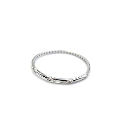 Taşlı Vip Bilezik - Gümüş