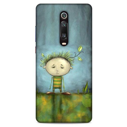 Xiaomi Mi 9T Pro Kılıf Depresyon (23) Ultra Koruma Kılıfı Siyah Gri