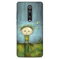 Xiaomi Mi 9T Pro Kılıf Depresyon (23) Ultra Koruma Kılıfı Siyah Gri