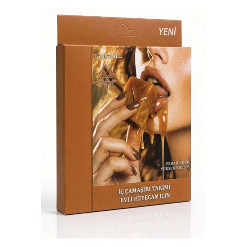 Karamel Aromalı Yenilebilir İç Çamaşırı Takımı