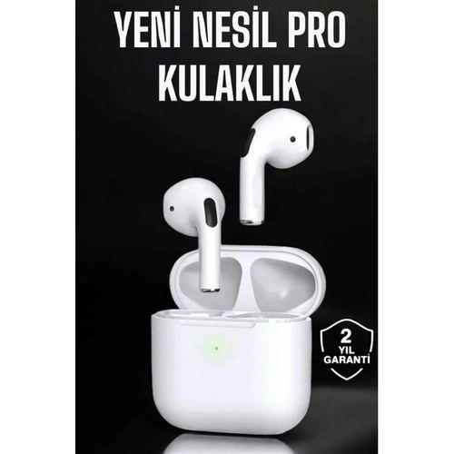 Beyaz Yeni Nesil Pro Bluetooth Kulaklık Yüksek Ses Kaliteli Anc Özelliği
