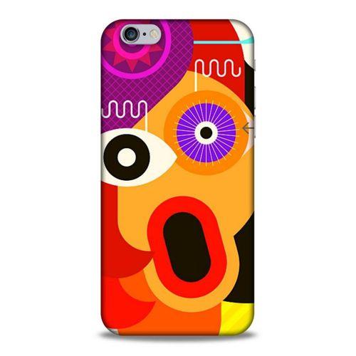 Lopard Apple Iphone 6S Uyumlu Kılıf Soyut Sanat (12) Desenli Koruyucu Silikon