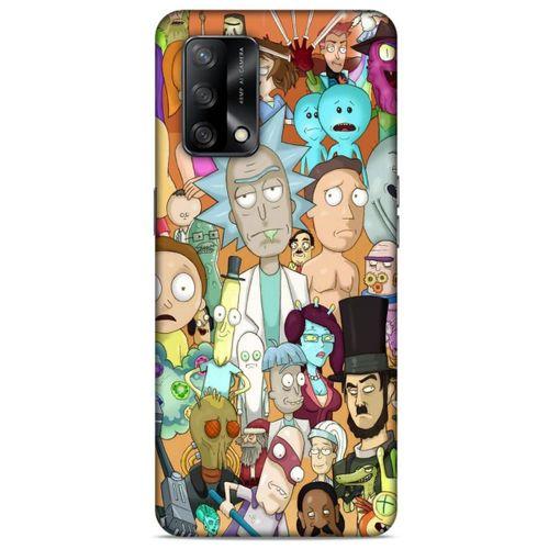 Oppo A74 4G Uyumlu Kılıf Rick And Morty (35) Fit Design Kılıf Cop Rick