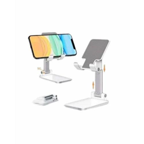 Ayarlanabilir Ergonomik Katlanabilir Masaüstü Telefon Tutucu Beyaz