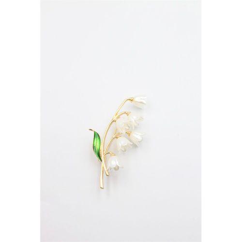 Kardelen Broş - Altın