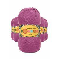 5 Adet Lüks Patik İpi Yünü Mor 98402