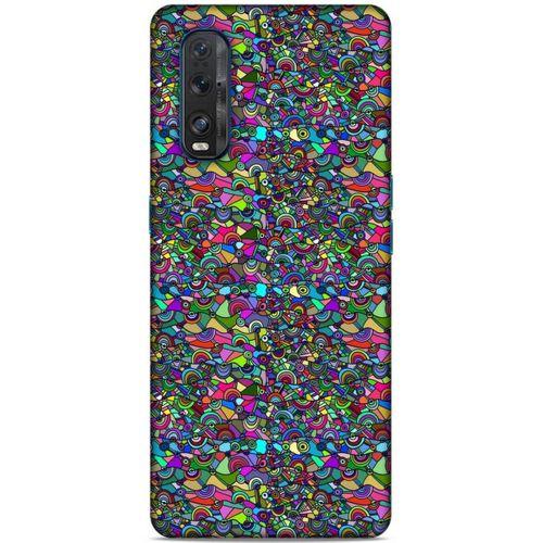 Lopard Oppo Find X2 Uyumlu Kılıf Soyut Sanat (31) Baskılı TPU Kılıf