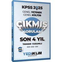 2025 KPSS Genel Yetenek Genel Kültür Son 4 Yıl Tamamı Çözümlü Çıkmış Sorular Yediiklim Yayınları