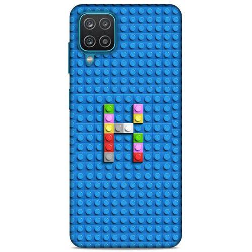 Lopard Samsung Galaxy A12 Uyumlu Kılıf BloX (22) Tam Koruma Kılıfı K Harfi