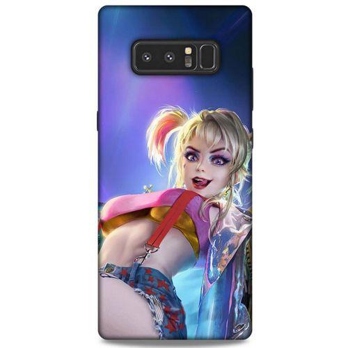 Samsung Galaxy Note 8 Uyumlu Kılıf Harley Quinn (6) Silikon Kılıf Lacivert