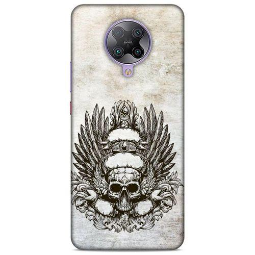 Lopard Xiaomi Poco F2 Pro Uyumlu Kılıf Tattoo's (6) Silikon Kılıf Siyah Gri